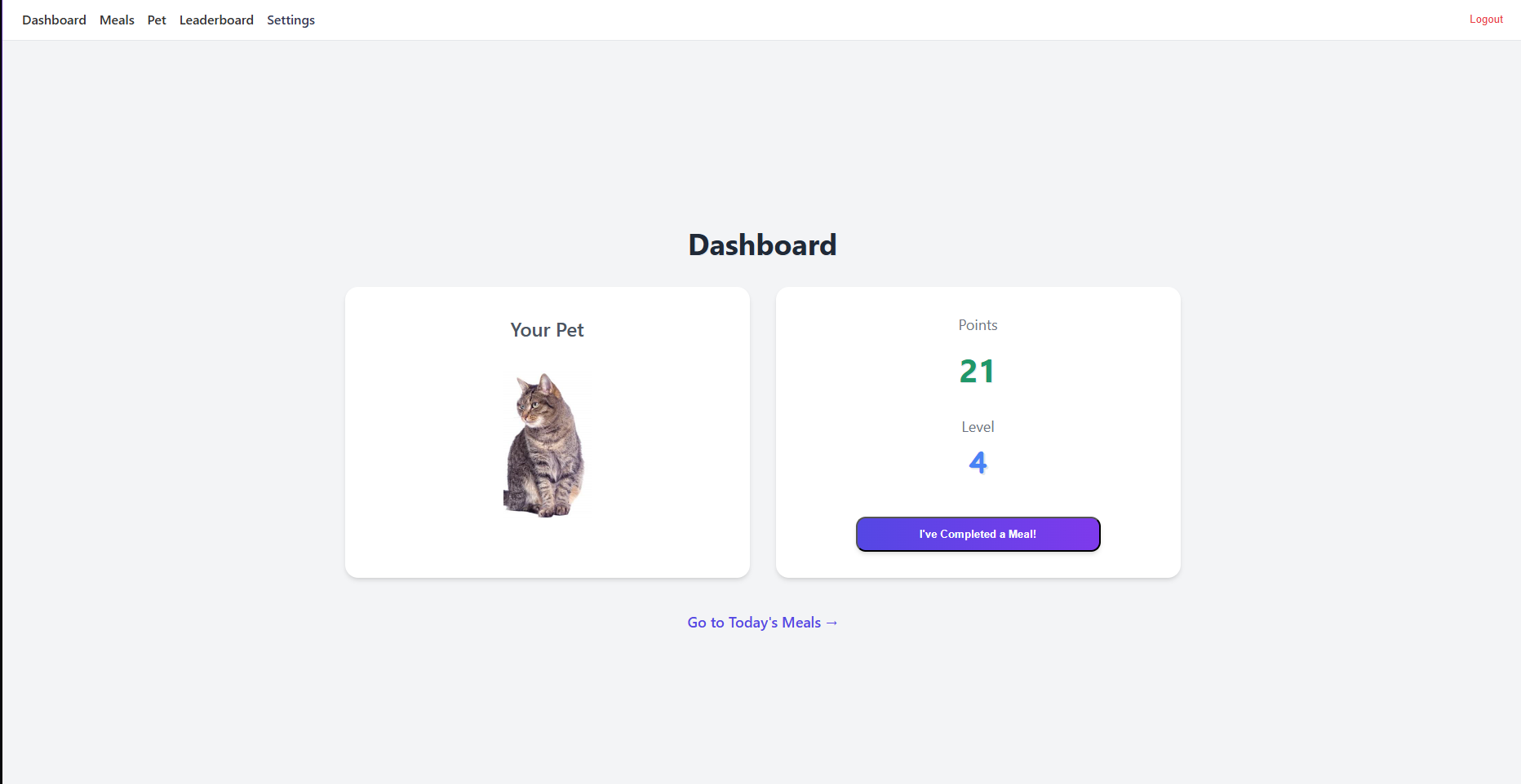 Gamified Nutrition App